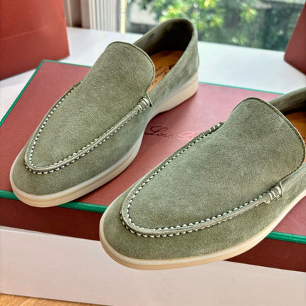 LP LOAFERS 25S IN OLIVE GRAY CASHMERE