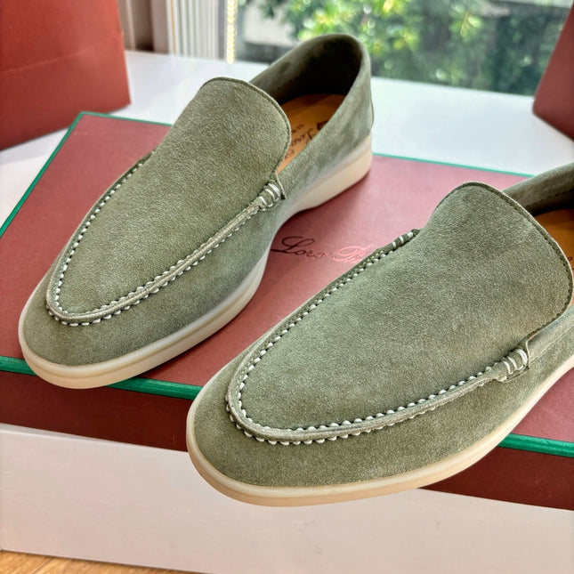 LP LOAFERS 25S IN OLIVE GRAY CASHMERE