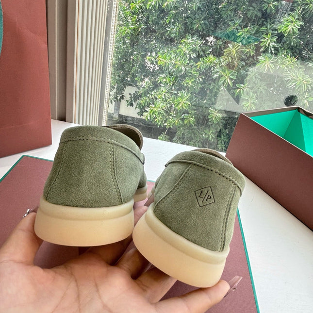 LP LOAFERS 25S IN OLIVE GRAY CASHMERE