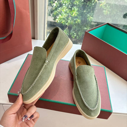 LP LOAFERS 25S IN OLIVE GRAY CASHMERE