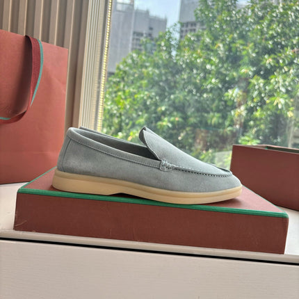 LP LOAFERS 25S IN DUSTY GREEN GRAY CASHMERE