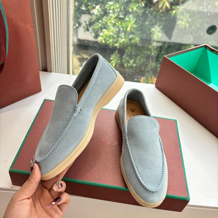 LP LOAFERS 25S IN DUSTY GREEN GRAY CASHMERE