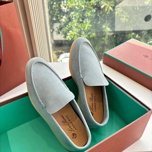 LP LOAFERS 25S IN DUSTY GREEN GRAY CASHMERE