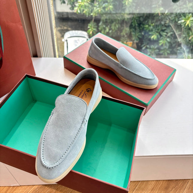 LP LOAFERS 25S IN DUSTY GREEN GRAY CASHMERE
