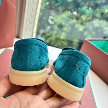 LP LOAFERS 25S IN OCEAN BLUE CASHMERE