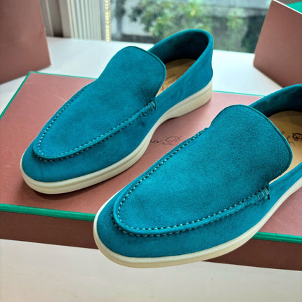 LP LOAFERS 25S IN OCEAN BLUE CASHMERE