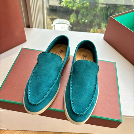 LP LOAFERS 25S IN OCEAN BLUE CASHMERE