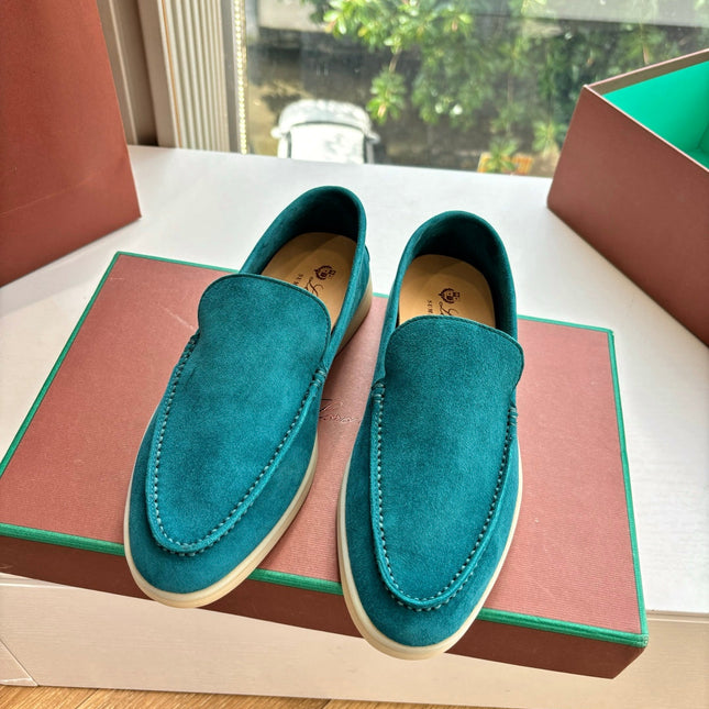 LP LOAFERS 25S IN OCEAN BLUE CASHMERE
