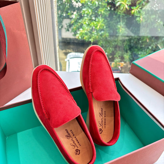 LP LOAFERS 25S IN RED CASHMERE