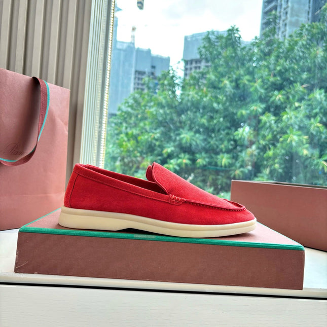 LP LOAFERS 25S IN RED CASHMERE