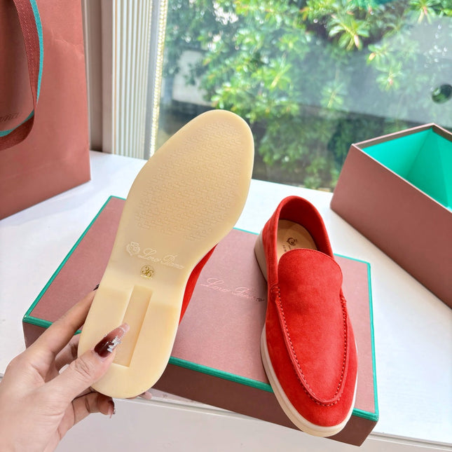 LP LOAFERS 25S IN RED CASHMERE