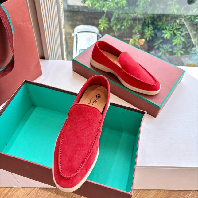 LP LOAFERS 25S IN RED CASHMERE