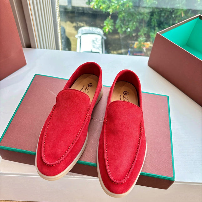 LP LOAFERS 25S IN RED CASHMERE