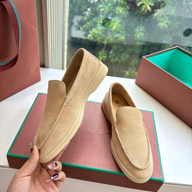 LP LOAFERS 25S IN WARM BEIGE CASHMERE