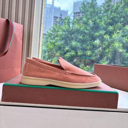 LP LOAFERS 25S IN PEACH PINK CASHMERE