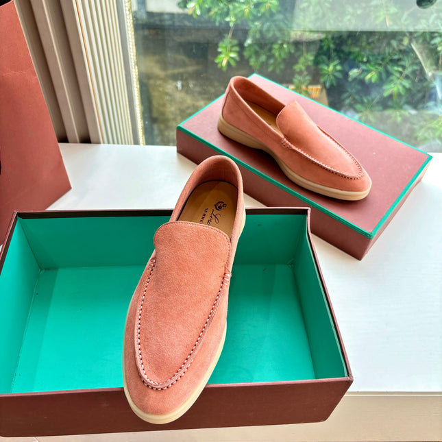 LP LOAFERS 25S IN PEACH PINK CASHMERE