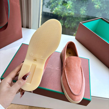 LP LOAFERS 25S IN PEACH PINK CASHMERE