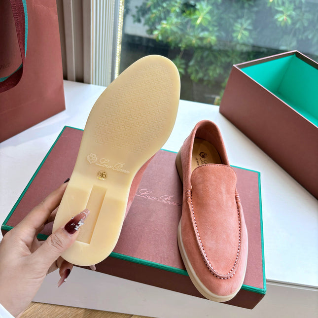 LP LOAFERS 25S IN PEACH PINK CASHMERE