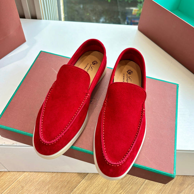 LP LOAFERS 25S IN DARK RED CASHMERE