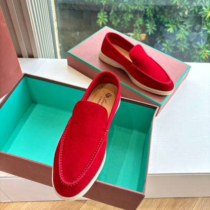 LP LOAFERS 25S IN DARK RED CASHMERE
