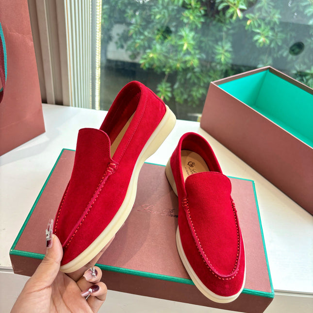 LP LOAFERS 25S IN DARK RED CASHMERE