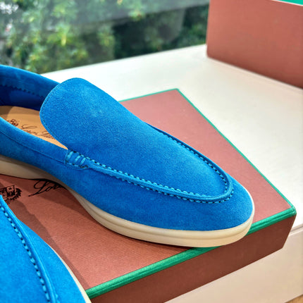 LP LOAFERS 25S IN BLUE CASHMERE