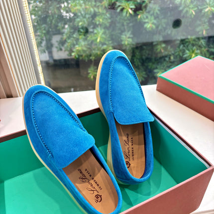 LP LOAFERS 25S IN BLUE CASHMERE
