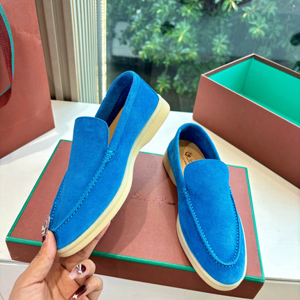 LP LOAFERS 25S IN BLUE CASHMERE