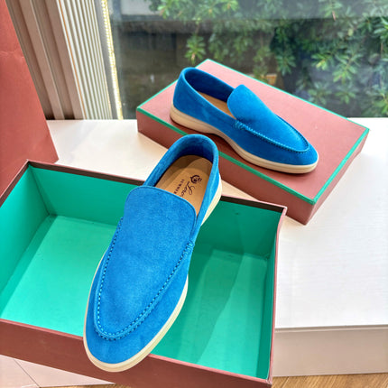 LP LOAFERS 25S IN BLUE CASHMERE