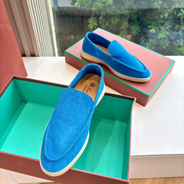 LP LOAFERS 25S IN BLUE CASHMERE