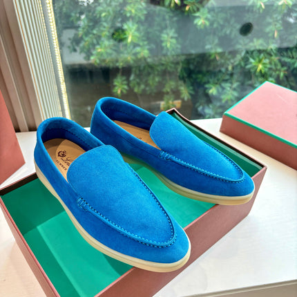 LP LOAFERS 25S IN BLUE CASHMERE