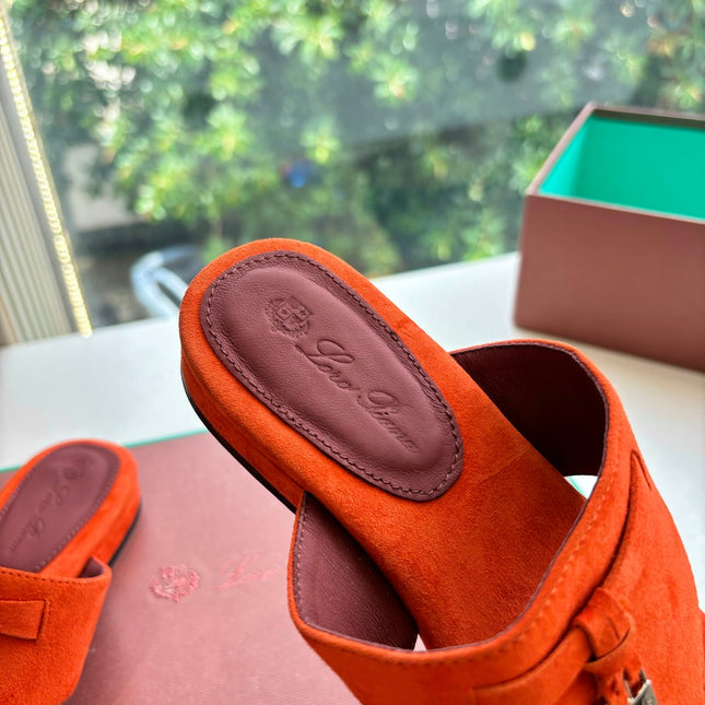 LP THONG SANDALS 25S IN ORANGE SUEDE