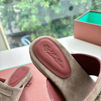 LP THONG SANDALS 25S IN STONE BROWN SUEDE