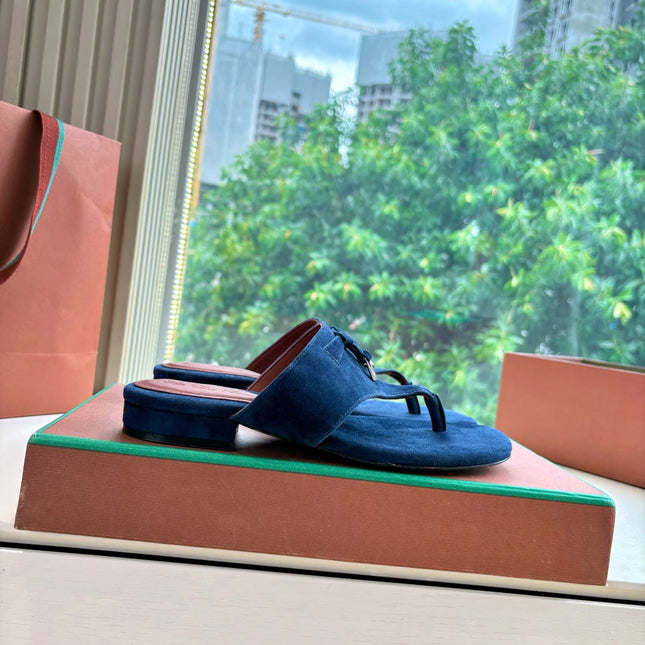 LP THONG SANDALS 25S IN MIDNIGHT BLUE SUEDE