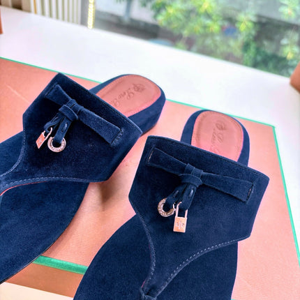 LP THONG SANDALS 25S IN MIDNIGHT BLUE SUEDE