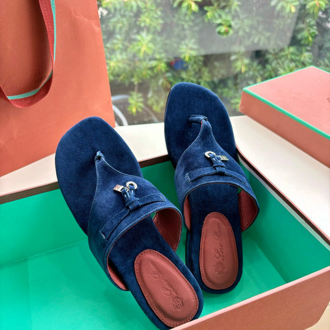 LP THONG SANDALS 25S IN MIDNIGHT BLUE SUEDE