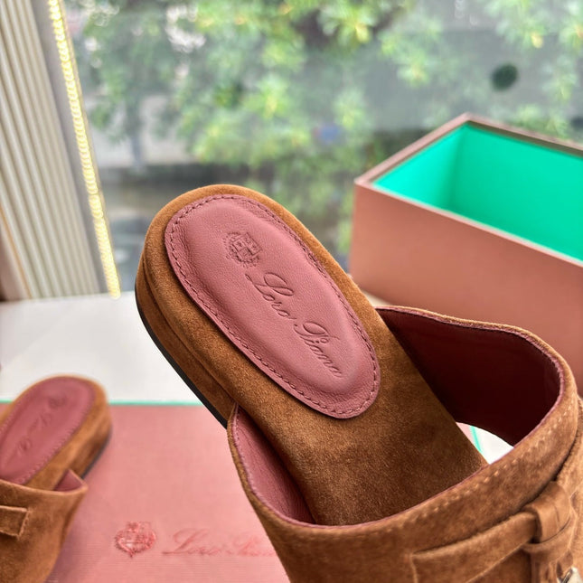 LP THONG SANDALS 25S IN BROWN SUEDE