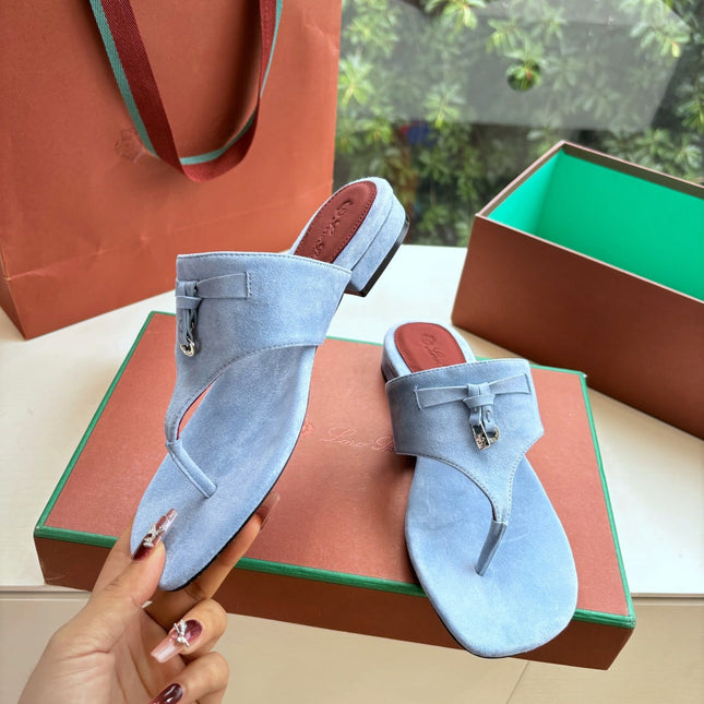 LP THONG SANDALS 25S IN SKY BLUE SUEDE