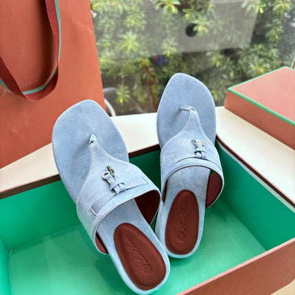 LP THONG SANDALS 25S IN SKY BLUE SUEDE