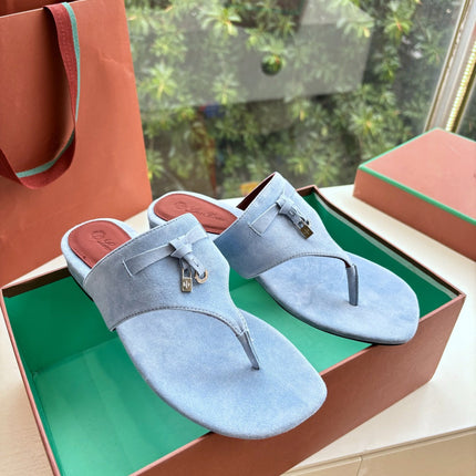 LP THONG SANDALS 25S IN SKY BLUE SUEDE