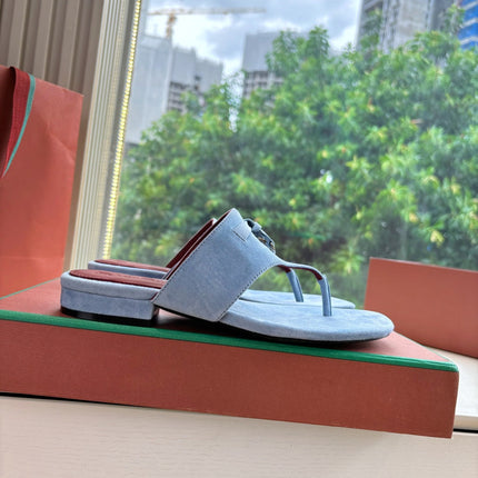 LP THONG SANDALS 25S IN SKY BLUE SUEDE