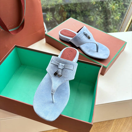 LP THONG SANDALS 25S IN SKY BLUE SUEDE
