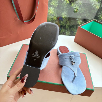 LP THONG SANDALS 25S IN SKY BLUE SUEDE