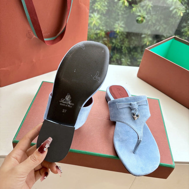 LP THONG SANDALS 25S IN SKY BLUE SUEDE