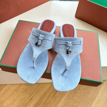 LP THONG SANDALS 25S IN SKY BLUE SUEDE