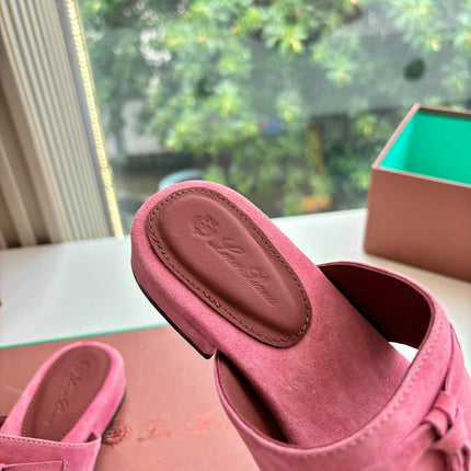 LP THONG SANDALS 25S IN PINK SUEDE