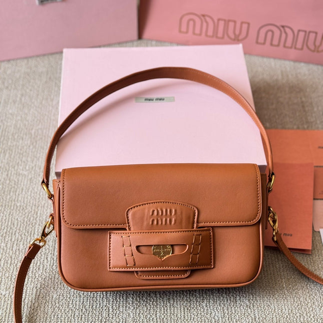 PENNY SMALL BAG 25 IN BROWN CALFSKIN