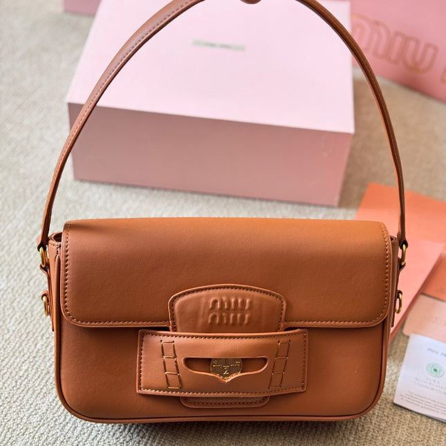 PENNY SMALL BAG 25 IN BROWN CALFSKIN