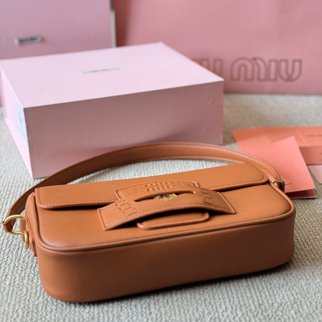 PENNY SMALL BAG 25 IN BROWN CALFSKIN