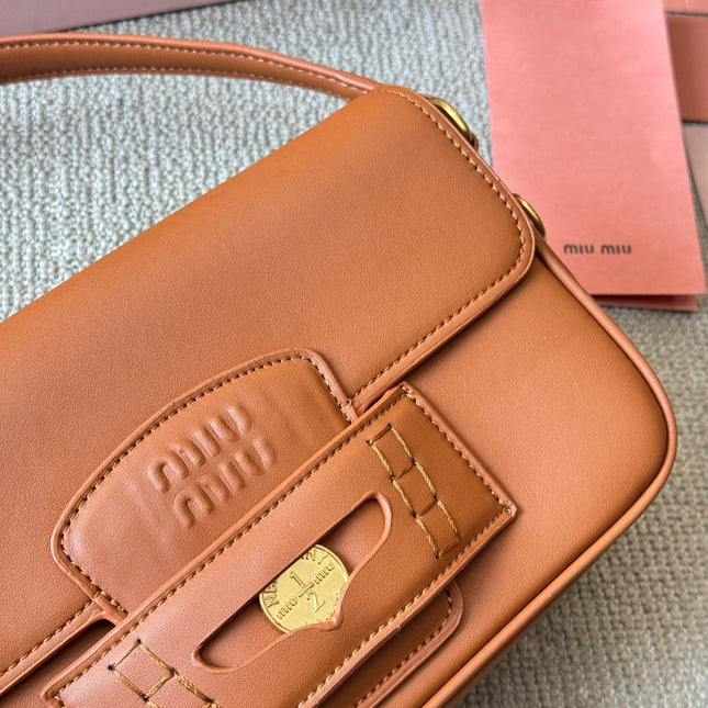 PENNY SMALL BAG 25 IN BROWN CALFSKIN